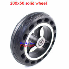 High Quality 200x50 Solid Wheel Explosion-proof Electric Bike Scooter Tyres 8 Inch Motorcycle Solid Tires Bee Hive Holes Wheel 2024 - buy cheap