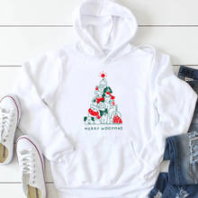 cute Bee Merry. Colored Christmas Hoodie funny Fashion Hoody Sweatshirt graphic 100% Cotton Jumper unisex Pullovers outfits tops 2024 - buy cheap