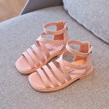 Girls' Sandals 2021 New Children's Summer Little Girls Roman Sandals In The Tide of Big Children's Fashion Princess Sandals 2024 - buy cheap