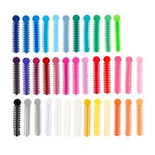 40 Sticks/Pack Orthodontic Ligature Ties Elastomeric 6cm x 1.2cm Colorful Elastic O-rings Braces Rubber Bands Tools 2024 - buy cheap
