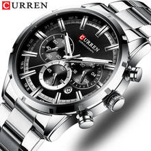 CURREN Men Watch Top Brand Luxury Sports Quartz Mens Watches Full Steel Waterproof Chronograph Wristwatch Men Relogio Masculino 2024 - buy cheap