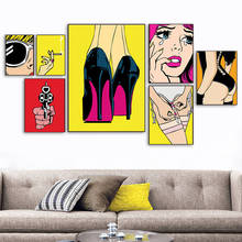 Fashion Sexy Underwear Women Shoes Wall Art Canvas Painting Nordic Posters And Prints Wall Pictures For Living Room Home Decor 2024 - buy cheap