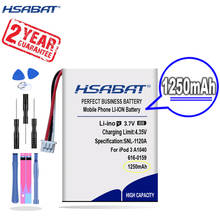 New Arrival [ HSABAT ] 1250mAh 616-0159 Replacement Battery for iPod 3 3G 3rd Generation A1040 2024 - buy cheap