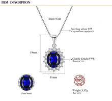 Elegant Oval Princess Diana William Crystal from Swarovskis Pendant Necklace for Women 925 Silver Charms Jewelry 2024 - buy cheap