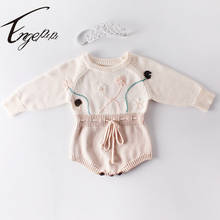 Engepapa-Pelele de punto de estilo coreano para niña pequeña, ropa de primavera y otoño, Mono para niña pequeña 2024 - compra barato