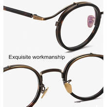 Gafas de sol de titanio y acetato para hombre y mujer, lentes delicadas y Retro japonesas, de alta calidad, Estilo Vintage 2024 - compra barato