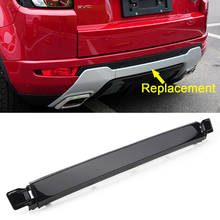 Glossy Black ABS Car Rear Bumper Central Bar Protective Trim Cover For Range Rover Evoque 2012 2013 2014 2015 2016 2017 2018 2024 - buy cheap