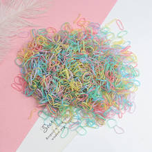1000Pcs/Pack Colorful Small Disposable Hair Bands Cute Girls Elastic Rubber Band Scrunchie Ponytail Gum Fashion Hair Accessories 2024 - buy cheap
