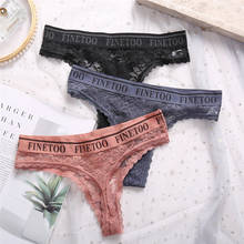 Letter Panties Women Sexy Lace G-String Thong Girls Soft Breathable Briefs Lingerie Thongs Female Underwear Underpants M-XL 2024 - buy cheap