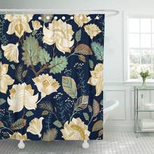 Able Colorful Floral Flowers Asian Beauty Botanical Branch Decoupage Shower Curtain Waterproof Polyester Fabric 72 x 72 Inches 2024 - buy cheap
