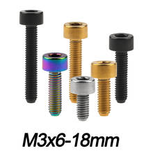 Xingxi Titanium Bolts M3 x 6 8 10 12 15 18mm Hex Socket Cap Stigma Ti Screws  DIN912 for Drone Bicycle Repair Screw Fastener 2024 - buy cheap