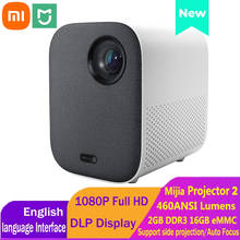 Xiaomi-proyector Mijia Youth Edition 2, 1080P, Full HD, 460 lúmenes ANSI, pantalla DLP, compatible con Proyección lateral, cine en casa 2024 - compra barato