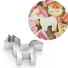 Stainless Steel Unicorn Animal Horse Cookie Stamps Fondant Cake Decorating Mold Pastry Biscuit Cutter Baking Pancake Mould Tools 2024 - buy cheap