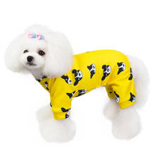 Cotton Chihuahua Print Jumpsuit Pet Dog Clothes for Small Dogs Pets Clothing Pug Costume Yorkshire Apparel Ropa Para Perro S-2XL 2024 - buy cheap