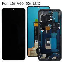 6.4" Original lcd For LG V60 ThinQ LCD Display Touch Screen Digitizer Assembly Replacement For LG V60 LCD Screen with Frame 2024 - buy cheap