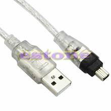 5 футов Новый USB к Firewire iEEE 1394 4-контактный iLink кабель адаптера 2023 - купить недорого