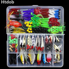 Htdob 28/88/101/106/141Pcs Fishing Lures Set  Hooks Minnow Pilers Lure Kits with Box Fishing Accessories Hard Lure Kit In Box 2024 - buy cheap