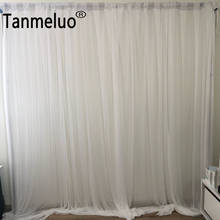 Transparent Ice silk elegant wedding backdrop curtain drape wedding supplies curtain drapes background for party event 2024 - buy cheap