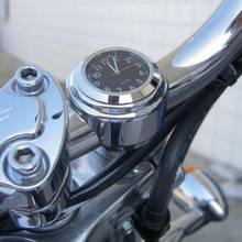 Relógio de motocicleta à prova d'água, mostrador redondo para montagem no guidão, acessório universal 2024 - compre barato