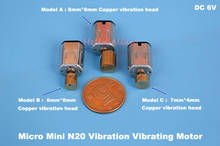 DC 5V 6V Micro Mini N20, Motor de vibración, vibrador de cobre, masajeador DIY 2024 - compra barato