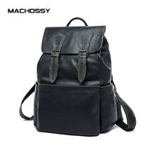 Mochila De piel auténtica para hombre, morral de piel de vaca de alta calidad, informal, tipo mensajero 2024 - compra barato