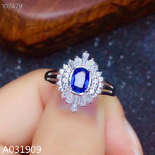 KJJEAXCMY-Anillo de Plata de Ley 925 con incrustaciones de zafiro natural, joyería de boutique, piedras preciosas neutras, soporte de detección exquisita 2024 - compra barato