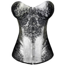 New Listing Sexy Lace up Boned Overbust Corset Bustier Top Waist Corsets And Bustiers Shaper Corsetlet Plus Size S-2XL 2024 - buy cheap