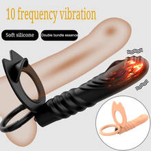 Anal Vibrator Double Penetration Strapon Dildo Vibrator Anal Beads Butt Plug G Spot Vibrator Intimate Adult Sex Toys for Couples 2024 - buy cheap