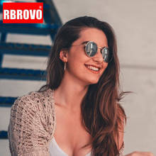 RBROVO 2021 Vintage Gradient Sunglasses Women/Men Oval Glasses Street Beat Shopping Mirror Ocean Lens Oculos De Sol Gafas 2024 - buy cheap