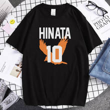 Haikyuu Hinata Shoyo, футболка с принтом, мужские спортивные повседневные футболки с круглым вырезом, уличные футболки с мультяшным принтом, Мужская футболка с круглым вырезом 2024 - купить недорого