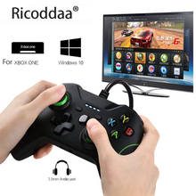 Проводной контроллер USB для Microsoft Xbox One контроллер геймпад для Xbox One тонкий ПК Windows Mando для Xbox one джойстик 2024 - купить недорого