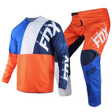 Conjunto de ropa de Motocross para adulto, Jersey y pantalón de carreras, color naranja y azul, 2020 2024 - compra barato