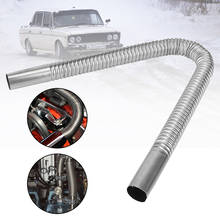 LEEPEE For Air Diesels Parking Gas Vent Exhaust Pipe Stainless Steel Tank Car Accessories Air Parking Heater 60cm Round Tube 2024 - buy cheap