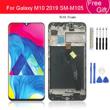 Pantalla LCD táctil para Samsung Galaxy M105 2019, montaje de digitalizador con Marco, piezas de reparación 2024 - compra barato