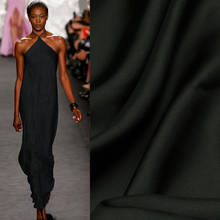 Plain black 100% silk fabric pure silk twill fabric 140cm width 16momme,STW119 2024 - buy cheap