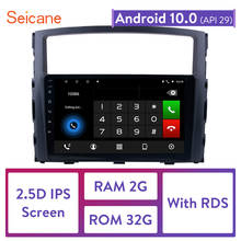 Seicane-rádio automotivo android 10.0, navegador gps, tela de 9 polegadas, 2 + 32gb, para mitsubishi pajero v97/v93, anos 2006, 2007, 2008, 2012-2014 2024 - compre barato
