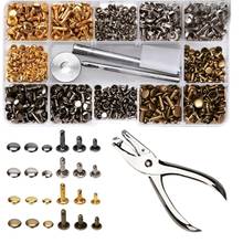 240Pcs/Set Leather Rivets Double Cap Rivet with 4Pcs Fixing Tools for Leather Coat Jacket Jeans Bag 2024 - buy cheap