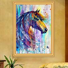 5D DIY Diamond Painting Horse Kit Full Square Diamond Embroidery Mosaic Art Picture Rhinestones for Needlework Home Decoration 2024 - buy cheap