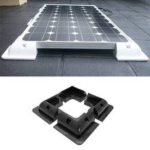 New4pçs suporte de montagem de painel solar, suporte preto de canto sem broca, para rv, barco, caravanas 2024 - compre barato