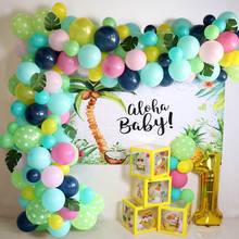 Summer Tropical Hawaiian Balloon Garland Arch Chain Aloha Birthday Party Decoration Kids Baby Shower Hawaii Balloons Flamingo 2024 - buy cheap