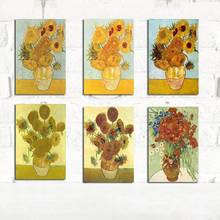 Van Gogh Sunflower Reproduction Canvas Painting Vintage Poster and Print Wall Art Picture for Living Room Home Decoration Cuadro 2024 - buy cheap