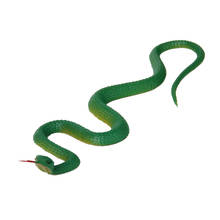 Modelo de serpiente de goma verde, juguete de simulación para niños, truco de Halloween y Navidad 2024 - compra barato