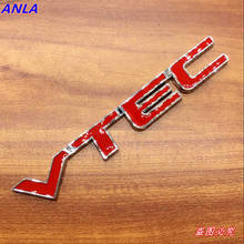 1pcs VTEC Badge Logo 3D Car Styling Metal Sticker Refit Decal Fender Tail Trunk For Honda Civic Accord Odyssey Spirior 2024 - buy cheap