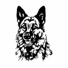 Funny Animal Car Sticker Vinyl Decal German Shepherd Dog Decal Waterproof Auto Accessories Black/Silver/white,17cm*11cm 2024 - buy cheap