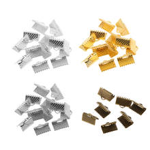100 Pieces Clamp Cord Crimp End Caps Tip for Necklaces Cord Jewelry Making Findings 2024 - buy cheap