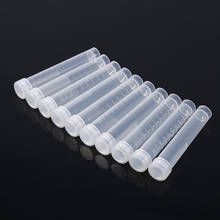 10pcs 10ml Clear Refillable Bottles Practical Plastic Vials Sample Containers Test Tubes Bottles Powder Craft With Screw Caps 2024 - buy cheap