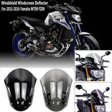 for YAMAHA MT09 FZ09 Motorcycle Windscreen Windshield Flyscreen Baffle 2013-2016 MT-09 FZ-09 MT 09 FZ 09 Accessories  2014 2015 2024 - buy cheap