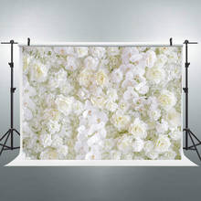 Fondo de estudio fotográfico con flores y rosas blancas, telón de fondo floral para Primavera, boda, boda, celebración de bebé, utilería para sesión de fotos, B-65 2024 - compra barato