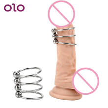 OLO Cock Rings Stainless Steel Foreskin Resistance Ring Delayed Ejaculation 30/33/35mm Penis Ring Delay Training Ring 2024 - buy cheap