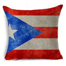 ZENGIA-funda de cojín de Puerto Rico, almohada con bandera de Puerto Rico que cubre las almohadas decorativas para sofá/coche/silla/asiento/decoración del hogar 2024 - compra barato